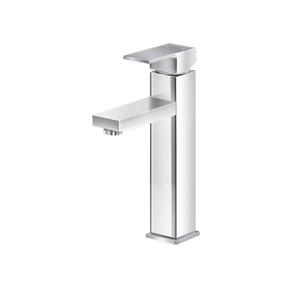 Cefito Bathroom Basin Mixer Tap Square Tall Faucet Vanity Laundry Chrome - Image 3