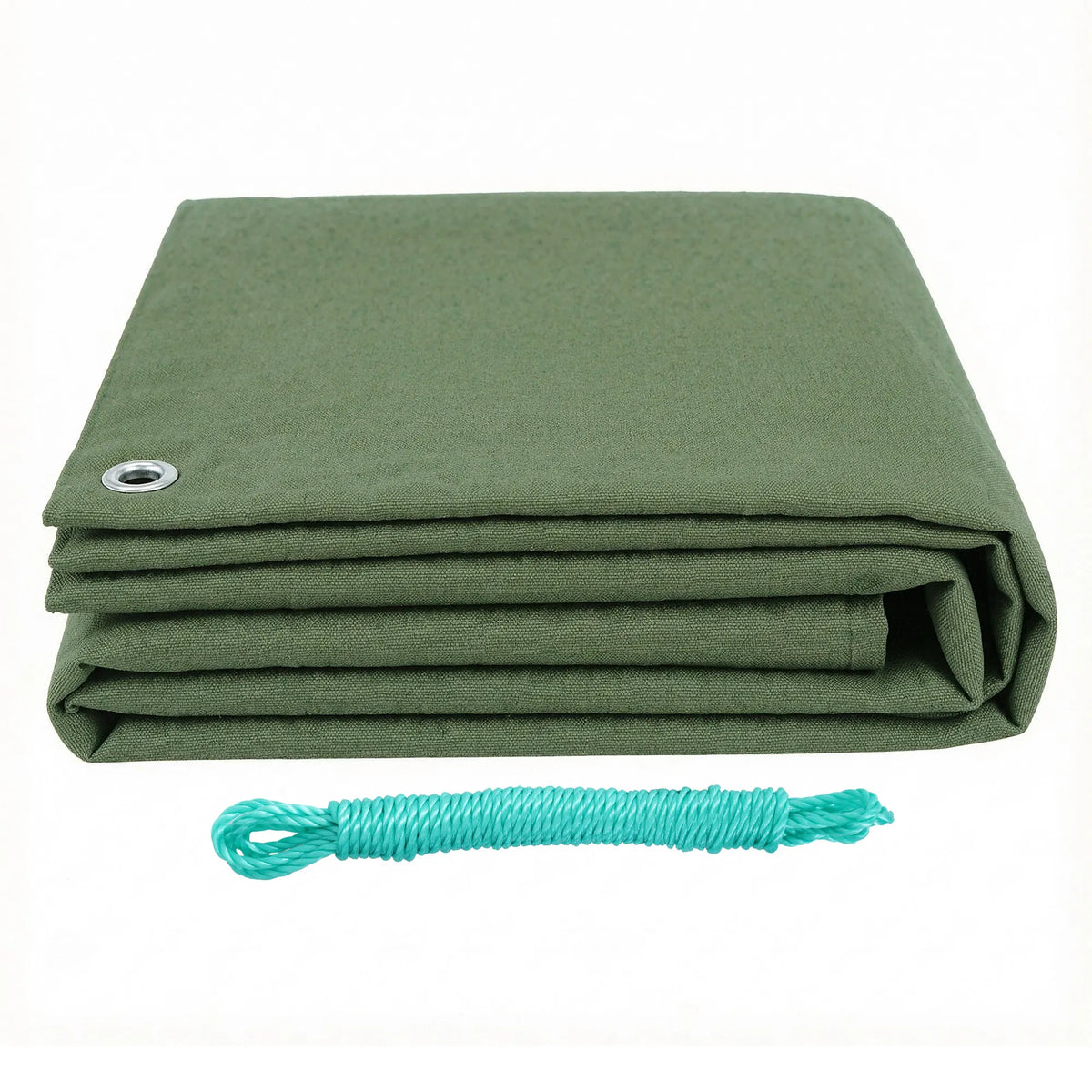 Instahut 2x3m Tarp Tarpaulin 600GSM Camping Canvas Heavy Duty Water Resistant - Image 3