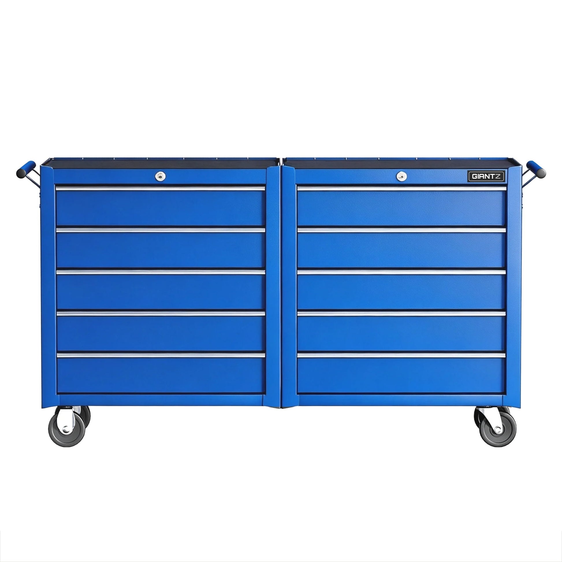 Giantz Tool Chest Trolley 10 Drawers Toolbox Storage Blue - Image 4