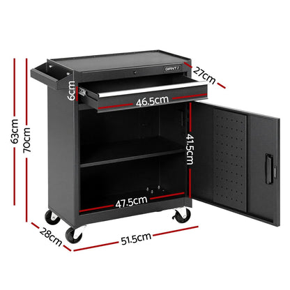 Giantz Tool Chest Trolley Cabinet Rolling Toolbox Garage Storage Tools organizer - Image 2
