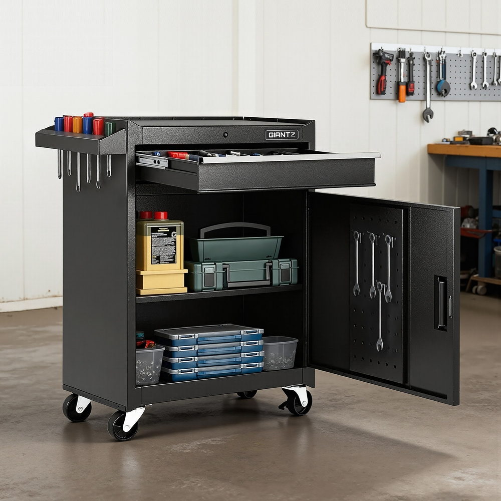 Giantz Tool Chest Trolley Cabinet Rolling Toolbox Garage Storage Tools organizer - Image 7