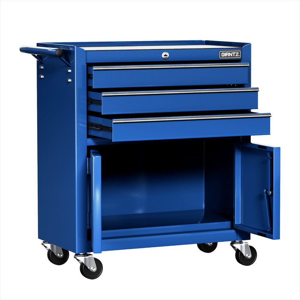 Giantz 3 Drawer Tool Box Cabinet Chest Toolbox Garage Storage Organiser - Image 3