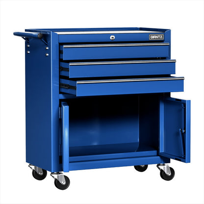 Giantz 3 Drawer Tool Box Cabinet Chest Toolbox Garage Storage Organiser - Image 3