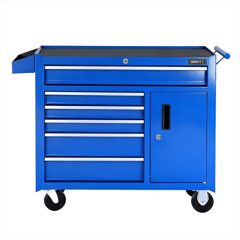 Giantz 6 Drawer Tool Chest Trolley Cabinet Cart Toolbox Storage Organiser Wheels - Image 3
