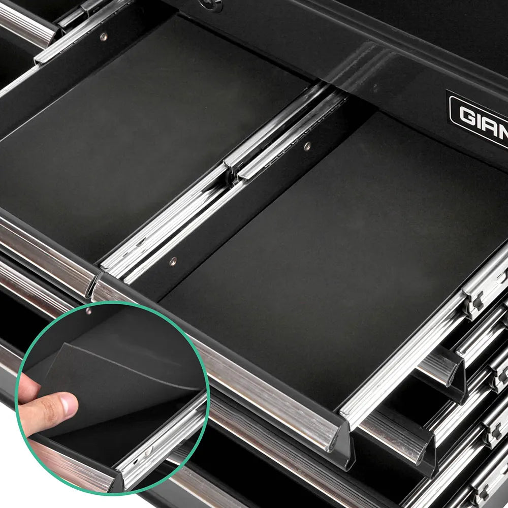 Giantz 9 Drawer Tool Box Cabinet Chest Toolbox Storage Garage Organiser Black - Image 7
