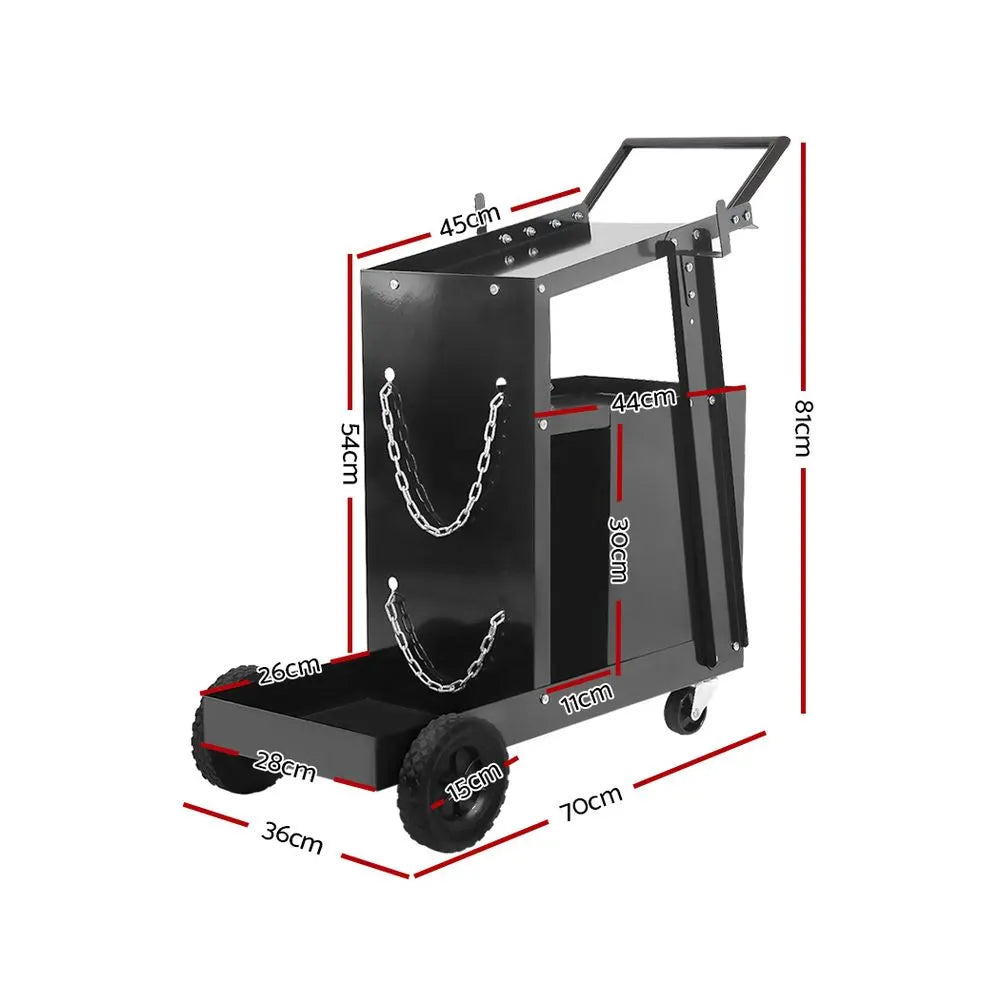 Giantz Welding Trolley Cart 4 Drawer MIG TIG ARC Welder Plasma Cutter - Image 2