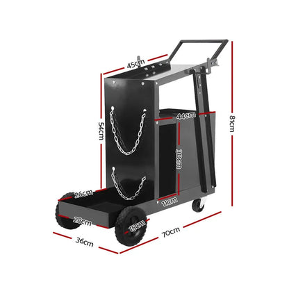Giantz Welding Trolley Cart 4 Drawer MIG TIG ARC Welder Plasma Cutter - Image 2