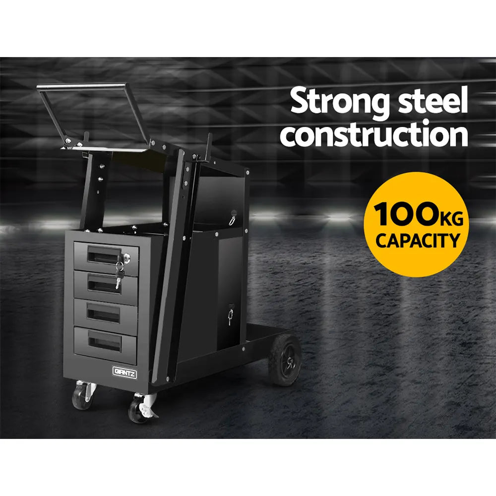 Giantz Welding Trolley Cart 4 Drawer MIG TIG ARC Welder Plasma Cutter - Image 3