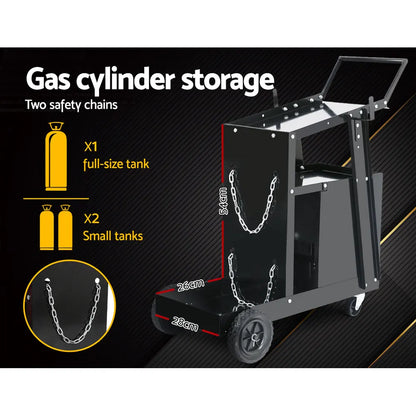 Giantz Welding Trolley Cart 4 Drawer MIG TIG ARC Welder Plasma Cutter - Image 4