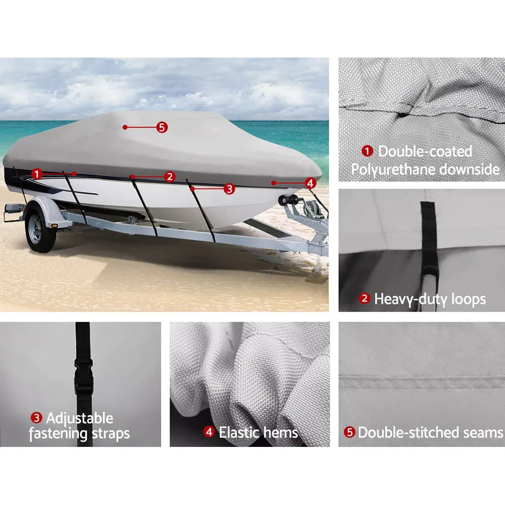 Seamanship 14- 16ft Boat Cover Trailerable Marine Grade 600D - Image 5