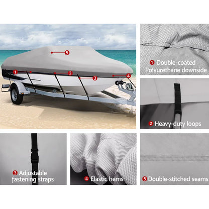 Seamanship 16-18.5ft Boat Cover Trailerable Marine Grade 600D - Image 5