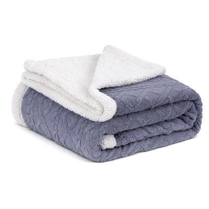Giselle 203x230cm Throw Blanket Double-Sided Fleece Lightweight For Sofa Couch Bed - Image 4