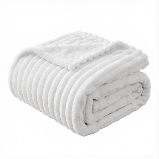 Giselle 127x152cm Throw Blanket Fleece Soft Lightweight Cozy Sofa Couch Bed Throw - Image 4