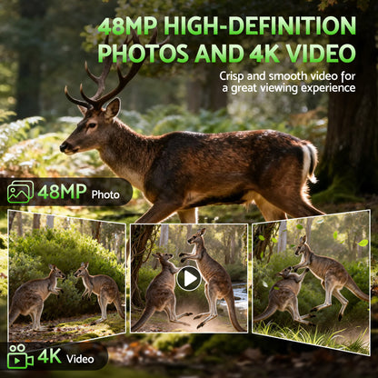 UL-TECH 4K WiFi Trail Camera 48MP 0.2s Trigger Game Camera Camo - Image 6