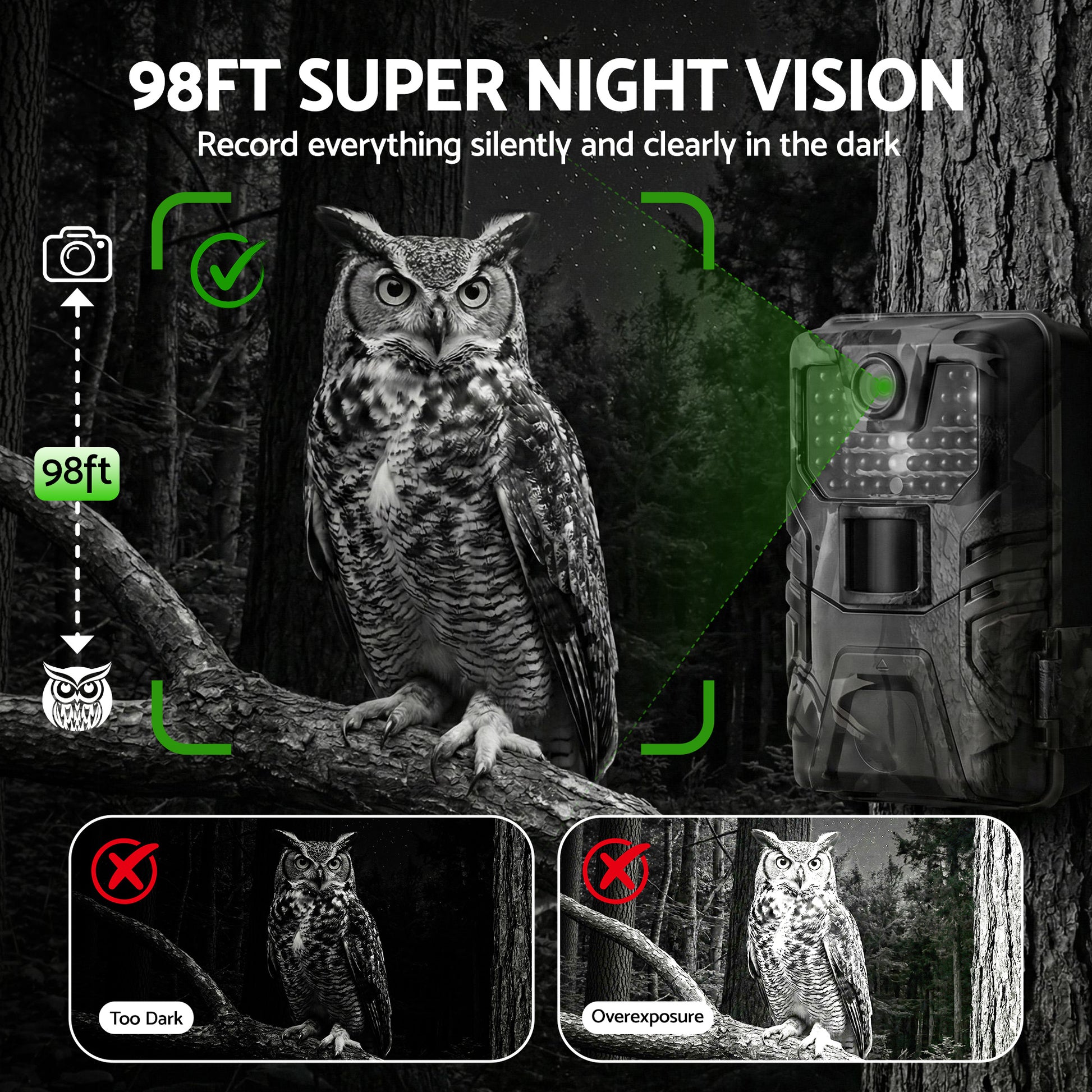 UL-TECH 4K WiFi Trail Camera 48MP 0.2s Trigger Game Camera Camo - Image 9