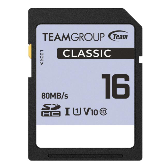 Team Group Classic 16GB SDHC UHS-I U1 V10 Memory Card - Digital Flash Memory