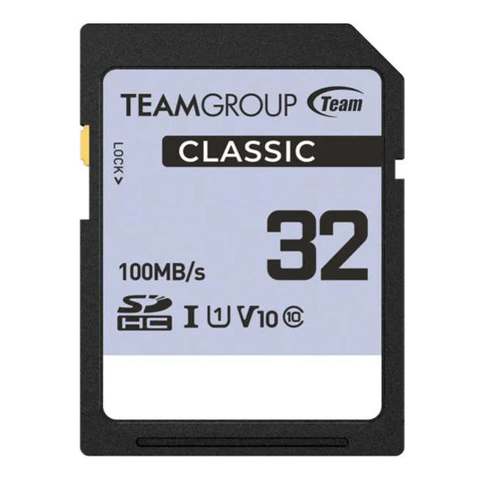 Team Group Classic 32GB SDHC UHS-I U1 V10 Memory Card - Digital Flash Memory