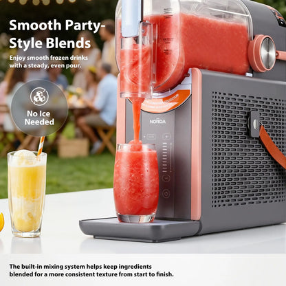 NORDA 2L Slushie Machine Frozen Drink Maker Ice Cream Maker Countertop Grey - Image 5