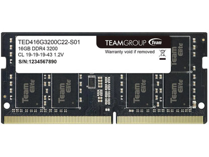 Team Group Elite 16GB (1x16GB) 3200MHz DDR4 SODIMM - Memory - Image 2