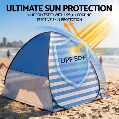 Weisshorn Pop Up Beach Tent UPF50+ Sun Shade 2-3 Person Lightweight - Image 6