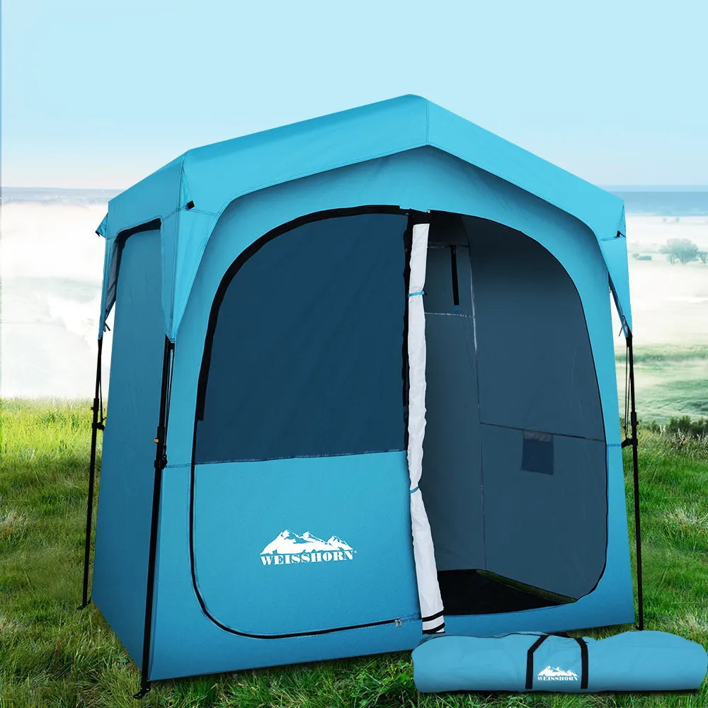 Weisshorn Double Camping Shower Toilet Tent Outdoor Fast Set Up Change Room - Image 8