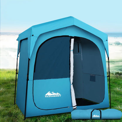 Weisshorn Double Camping Shower Toilet Tent Outdoor Fast Set Up Change Room - Image 8