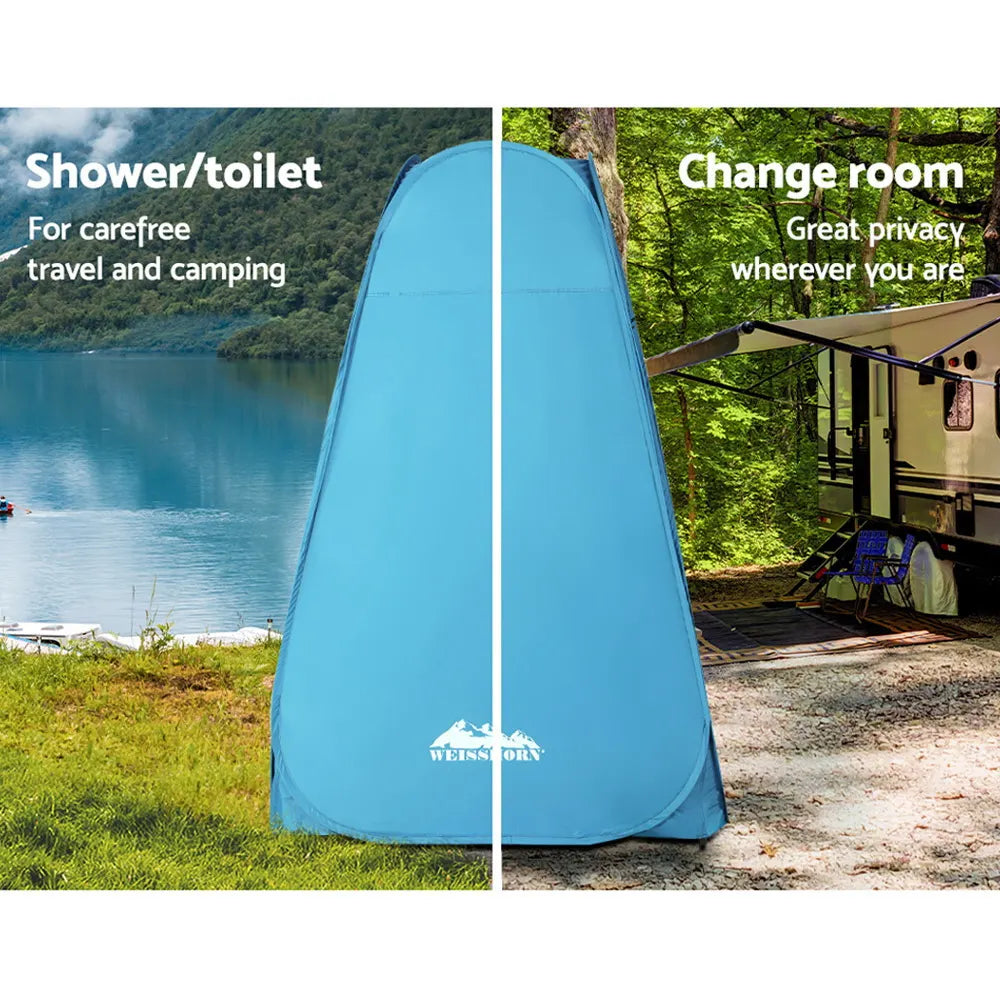 Weisshorn Pop up Camping Shower Toilet Tent Outdoor Privacy Change Room - Image 5