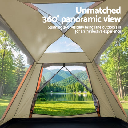 Weisshorn Pop Up Camping Tent 3-4 Person Automatic Tent Instant Setup Waterproof - Image 5