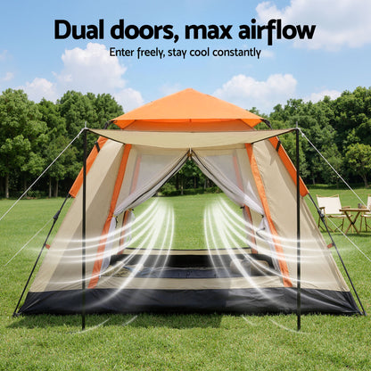 Weisshorn Pop Up Camping Tent 3-4 Person Automatic Tent Instant Setup Waterproof - Image 7