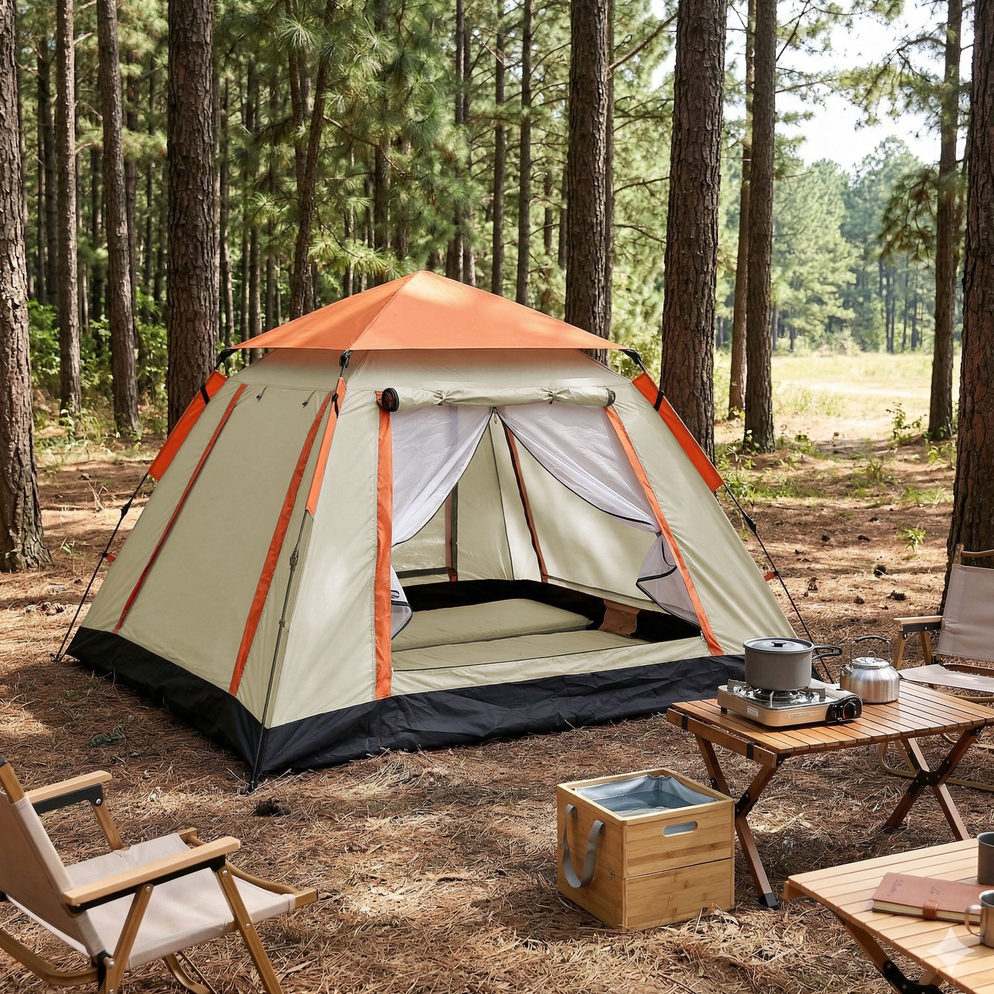 Weisshorn Pop Up Camping Tent 3-4 Person Automatic Tent Instant Setup Waterproof - Image 8