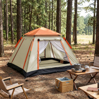Weisshorn Pop Up Camping Tent 3-4 Person Automatic Tent Instant Setup Waterproof - Image 8