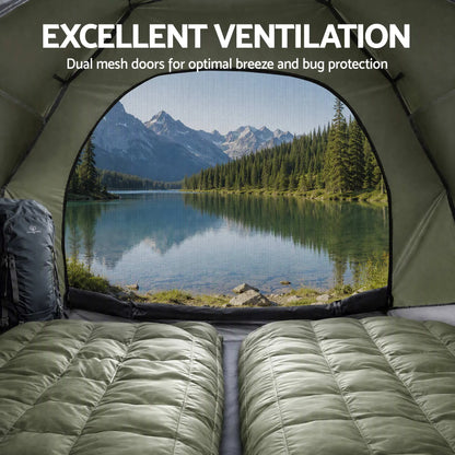 Weisshorn 2 Person Camping Tent Automatic Pop Up Water Repellent Shade Outdoor - Image 6