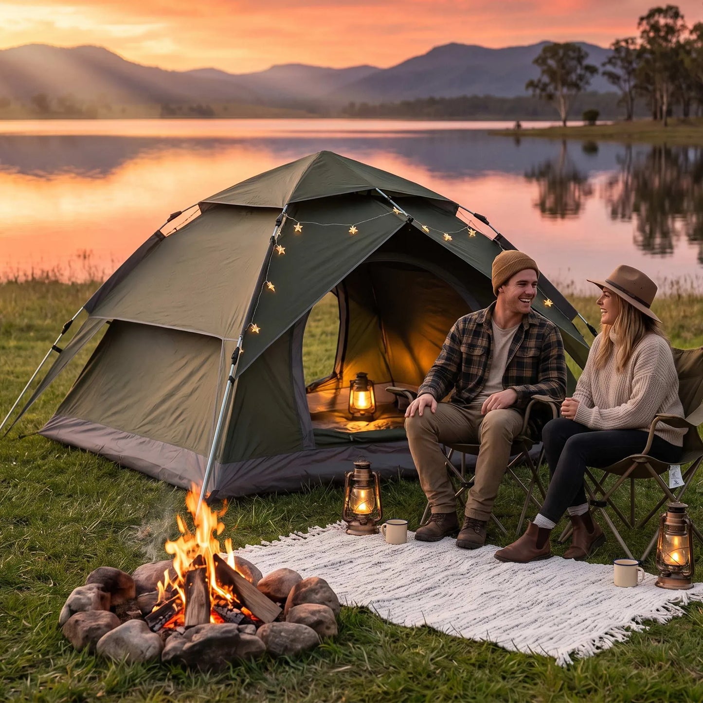 Weisshorn 2 Person Camping Tent Automatic Pop Up Water Repellent Shade Outdoor - Image 7