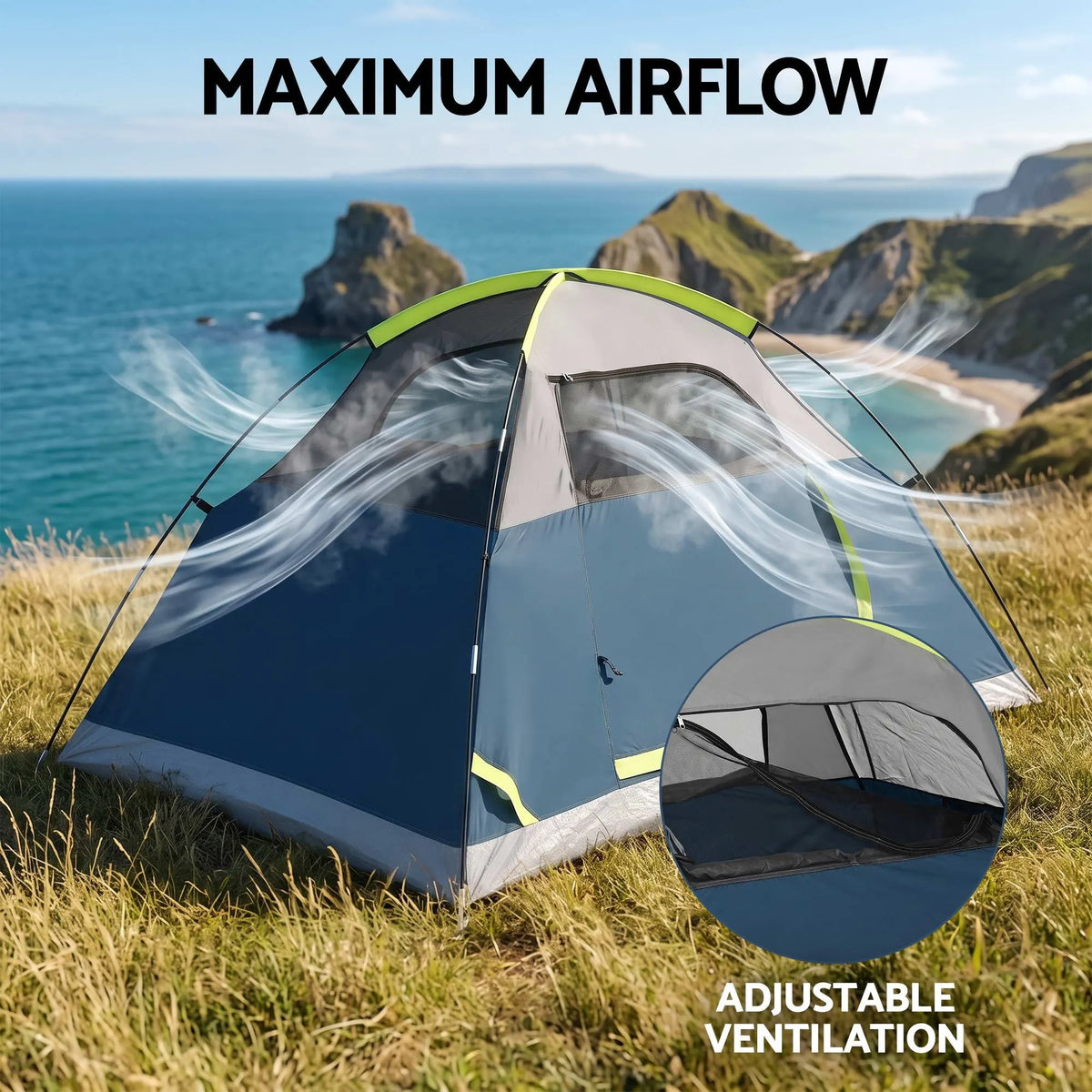 Weisshorn 2 Person Camping Dome Tent Lightweight Waterproof Outdoor Hiking - Image 4