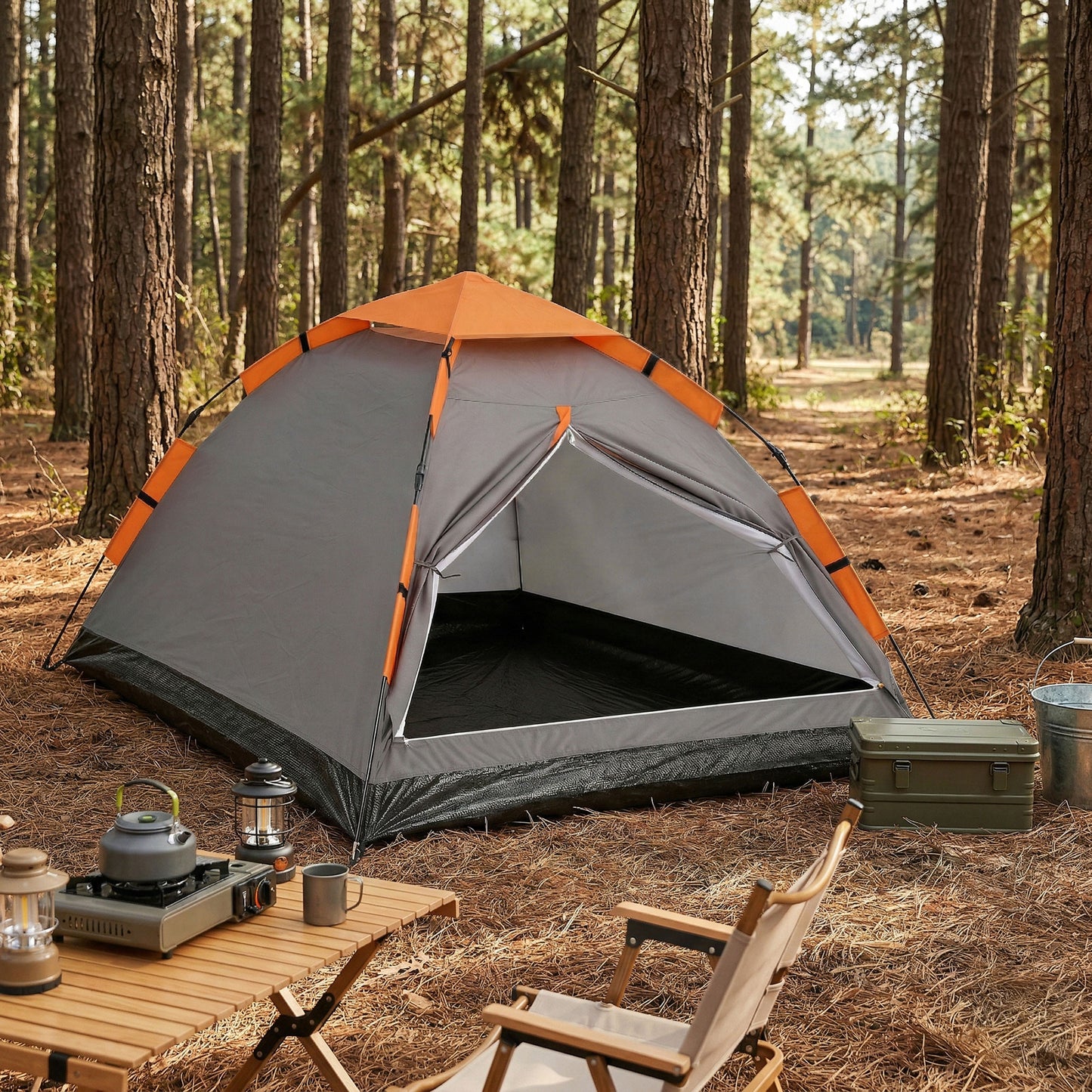 Weisshorn 2 Person Instant Pop Up Camping Tent Automatic Waterproof Hiking Beach - Image 8