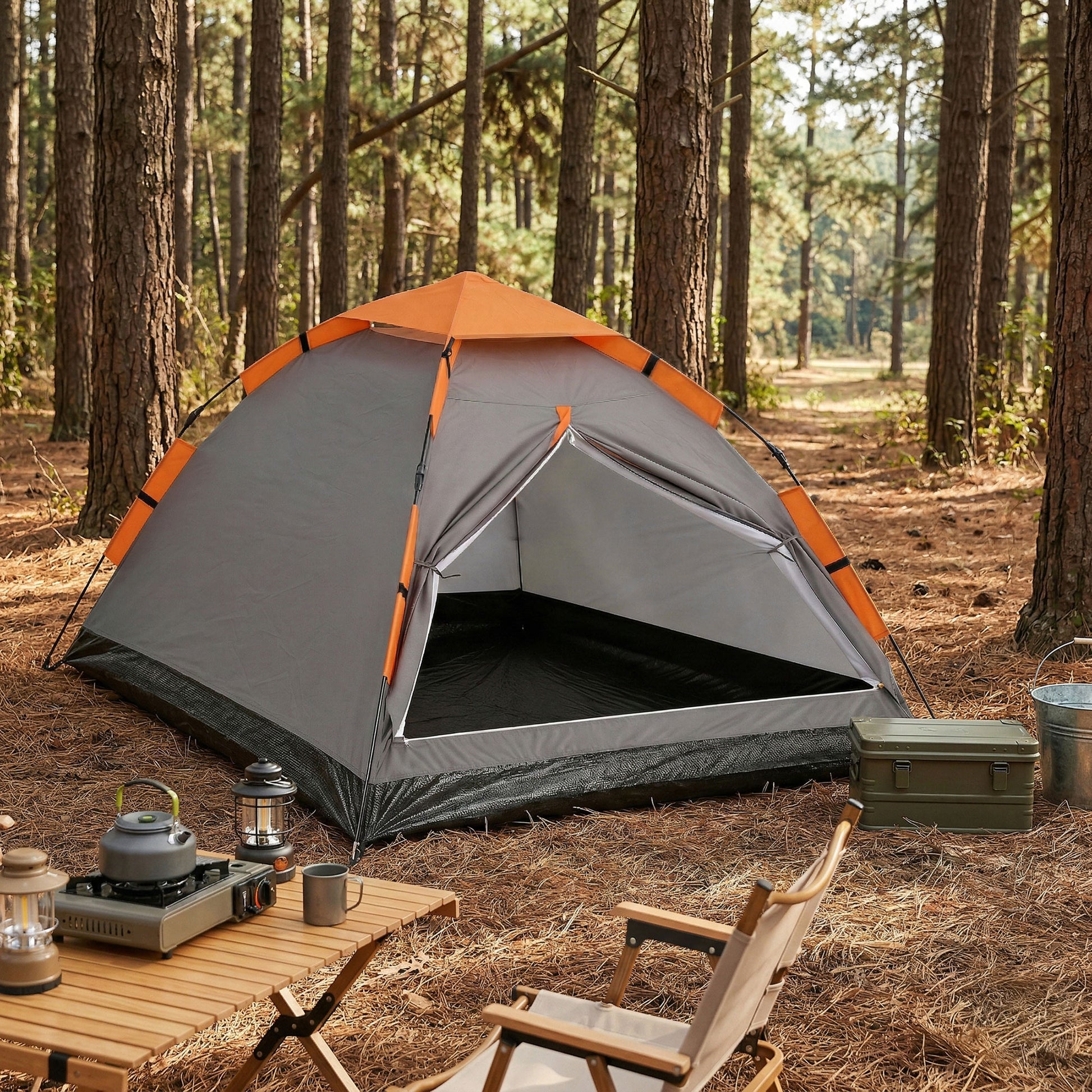 Weisshorn 2 Person Instant Pop Up Camping Tent Automatic Waterproof Hiking Beach - Image 8