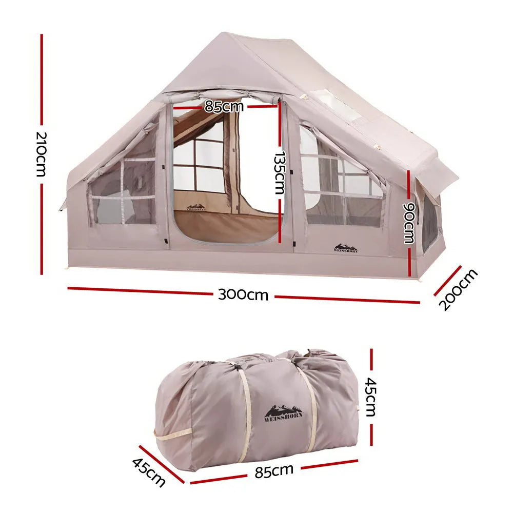 Weisshorn Camping Tent Inflatable Beach Tent 6 Person 300CM - Image 2