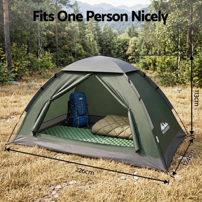 Weisshorn 1 Person Camping Tent Waterproof Hiking Vestibule Porch - Image 2