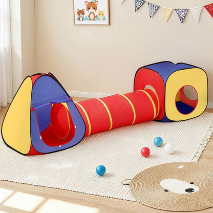 Keezi Kids Playhouse Play Tent Pop Up Teepee Castle Crawl Tunnel Outdoor Indoor Toys Children Gift - Image 7