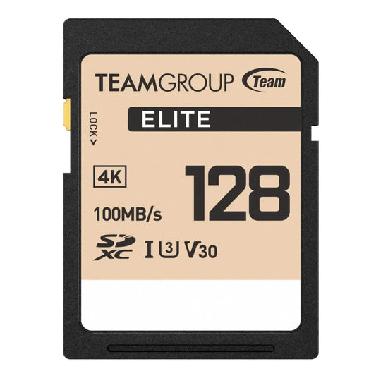 Team Group Elite 128GB SDXC UHS-I U3 V30 Memory Card - Digital Flash Memory