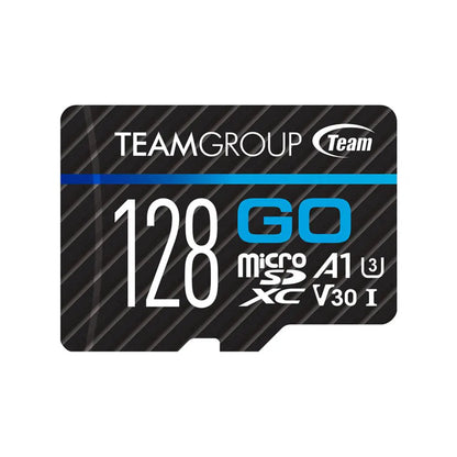 Team Group GO 128GB Micro SDXC UHS-I U3 V30 Memory Card - Digital Flash Memory