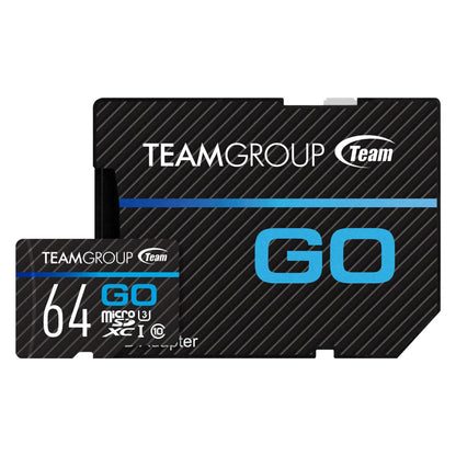 Team Group GO 64GB Micro SDXC UHS-I U3 V30 Memory Card - Digital Flash Memory