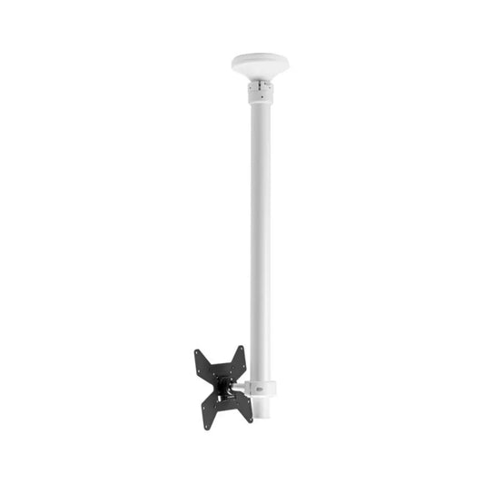 Atdec Short Pole Ceiling Mount with Tilt up to 46" and 25kg - White - Monitors - Mounts