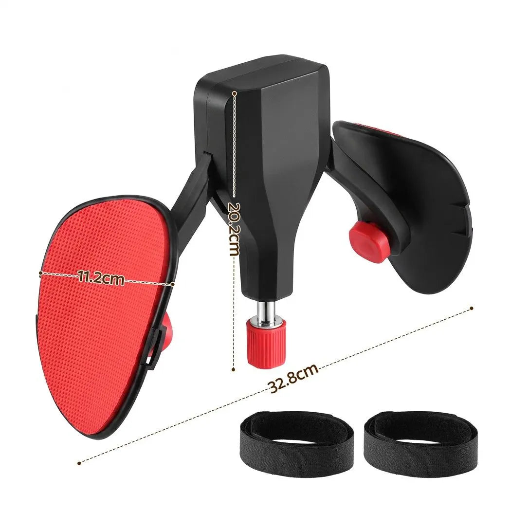 Everfit Pelvic Floor Exerciser Inner Thigh Kegel Trainer 35KG 360 Adjustable Men Women Black & Red - Image 2