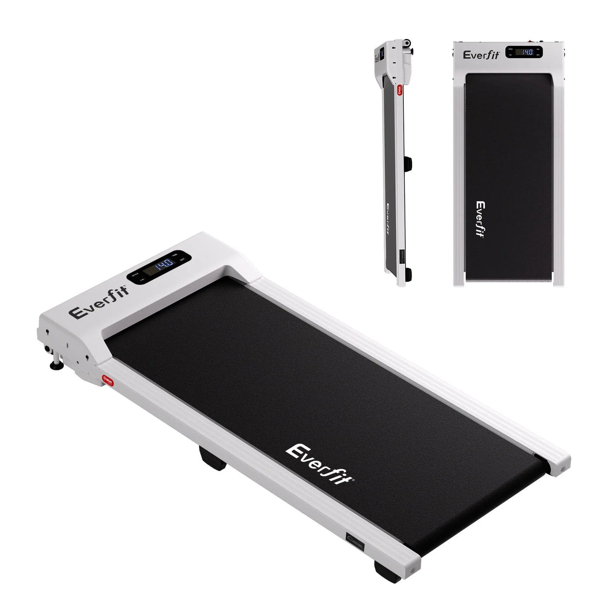 Everfit 3 in 1 Walking Pad Treadmill 12% Incline Under Desk Treadmills for Home Gym With 38cm Wide Belt White - Image 3
