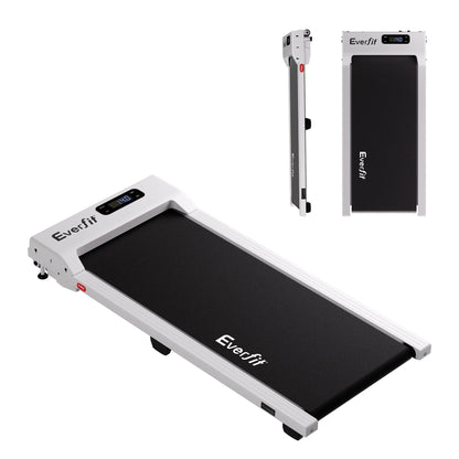 Everfit 3 in 1 Walking Pad Treadmill 12% Incline Under Desk Treadmills for Home Gym With 38cm Wide Belt White - Image 3