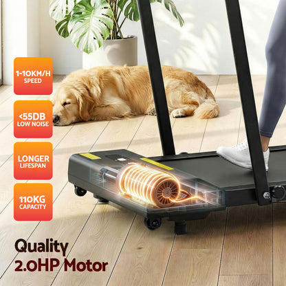 Everfit Treadmill Electric Walking Pad Under Desk Home Gym Fitness 380mm Black - Image 7