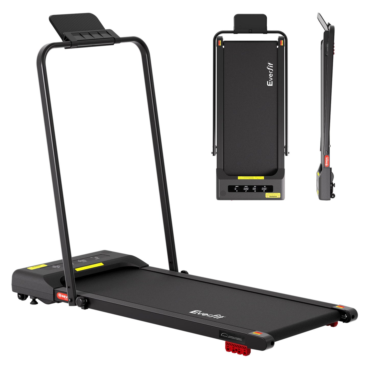 Everfit Treadmill Electric Walking Pad Incline Under Desk 380mm Black - Image 3