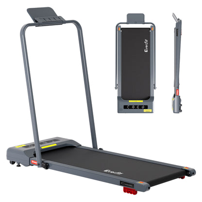 Everfit Treadmill Electric Walking Pad Incline Under Desk 380mm Grey - Image 3
