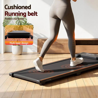 Everfit 3 in 1 Walking Pad Treadmill 12% Incline Under Desk Treadmills for Home Gym With 40cm Wide Belt Black - Image 9